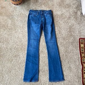 Blue bootcut jeans